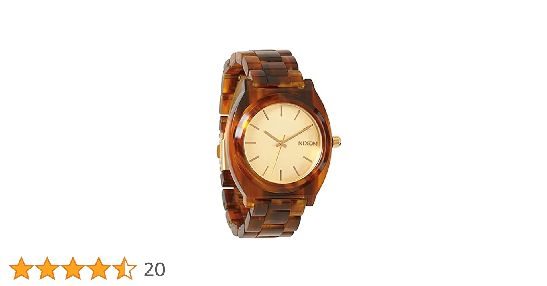 Nixon 腕時計　鼈甲　ベッコウ　レディース　NIXON 極美品NIXON クロノグラフ時計 べっこう柄 ユニセックス